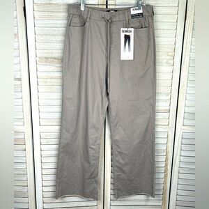 REWASH BRAND Super High Rise Wide Leg Pull On Pants Gray-Large